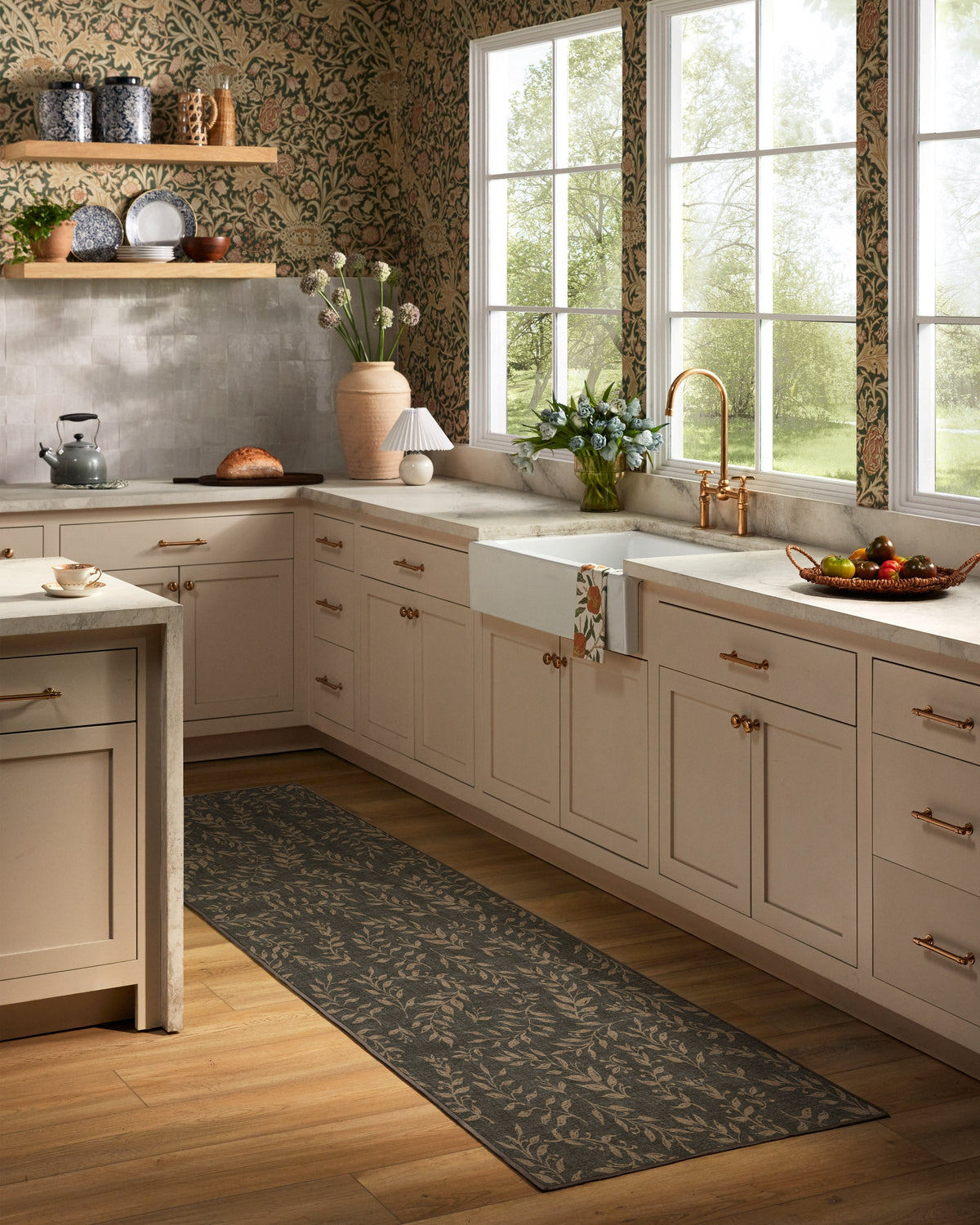 Leland Brown Flatwoven Rug