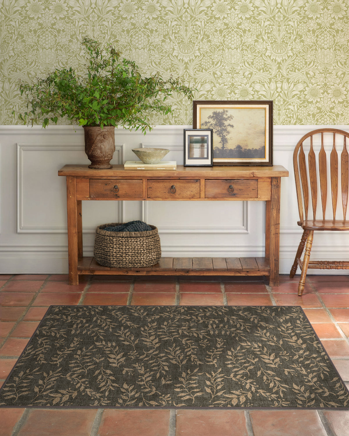 Leland Brown Flatwoven Rug