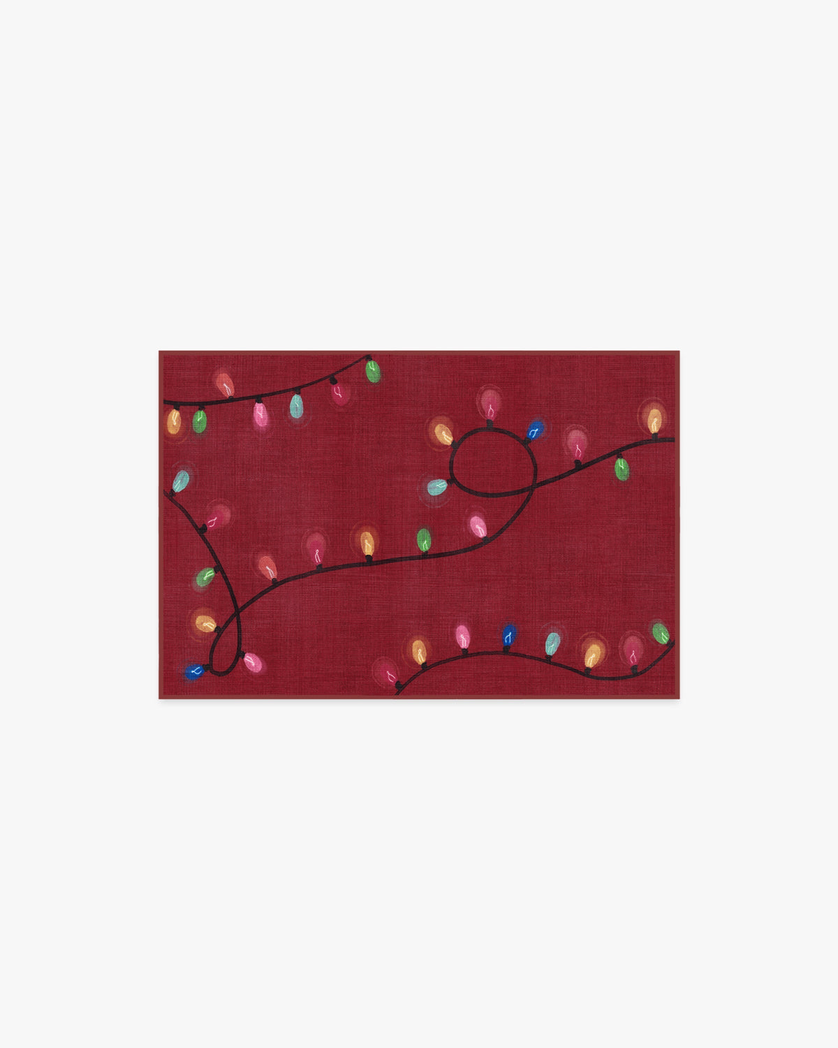Let It Glow Red Rug
