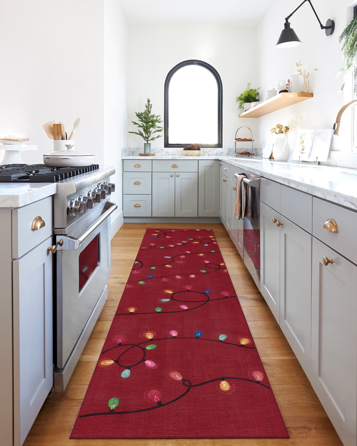Let It Glow Red Rug