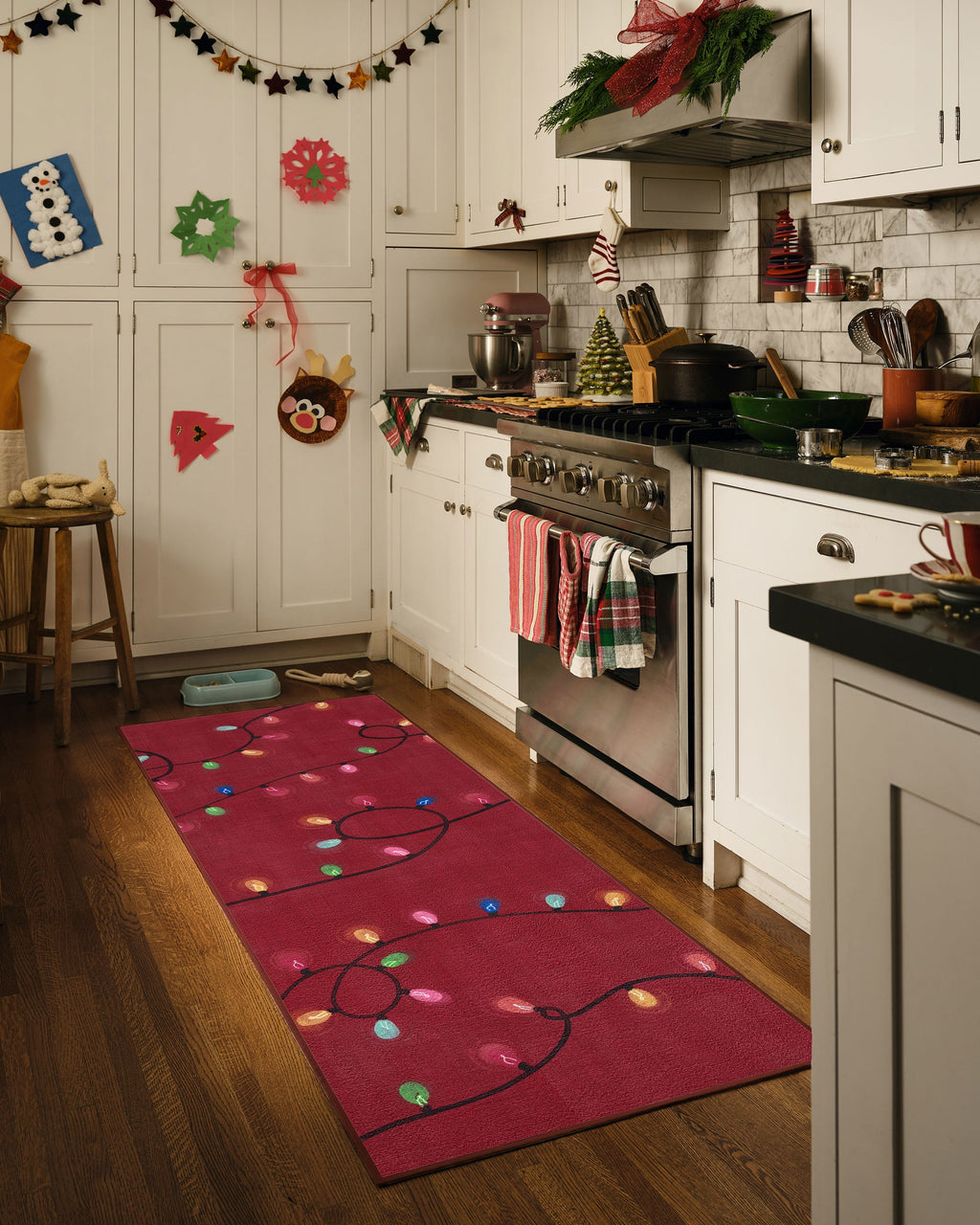 Let It Glow Red Rug