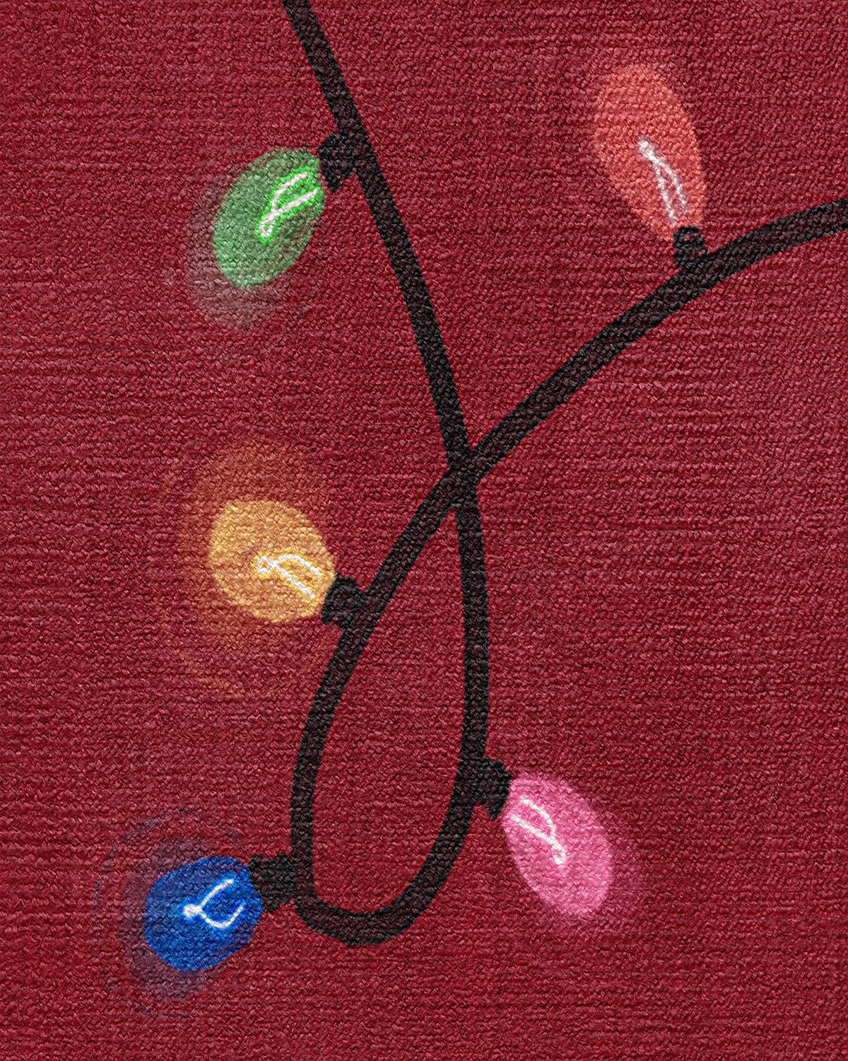Let It Glow Red Rug