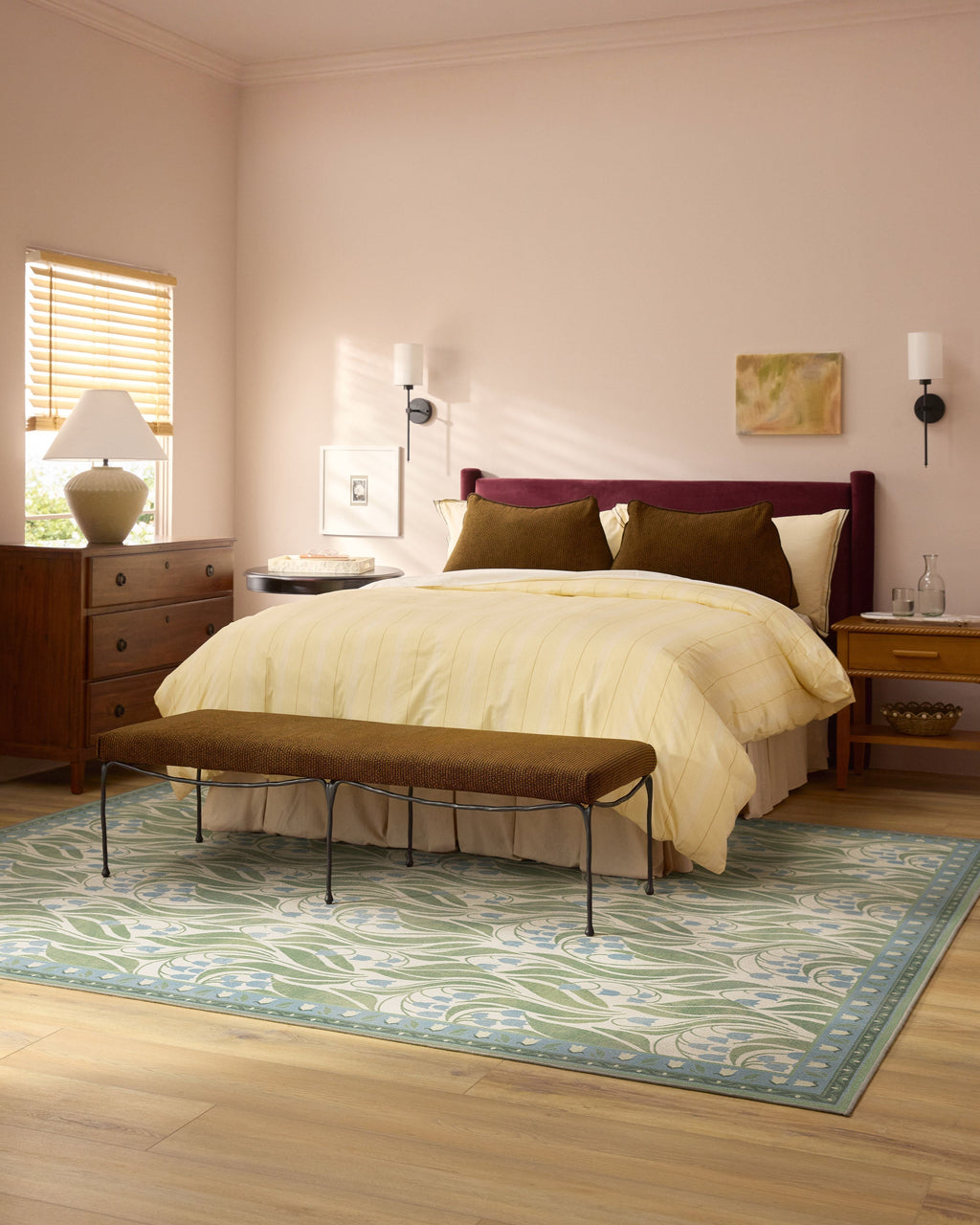 Lila Ivory & Soft Blue Rug