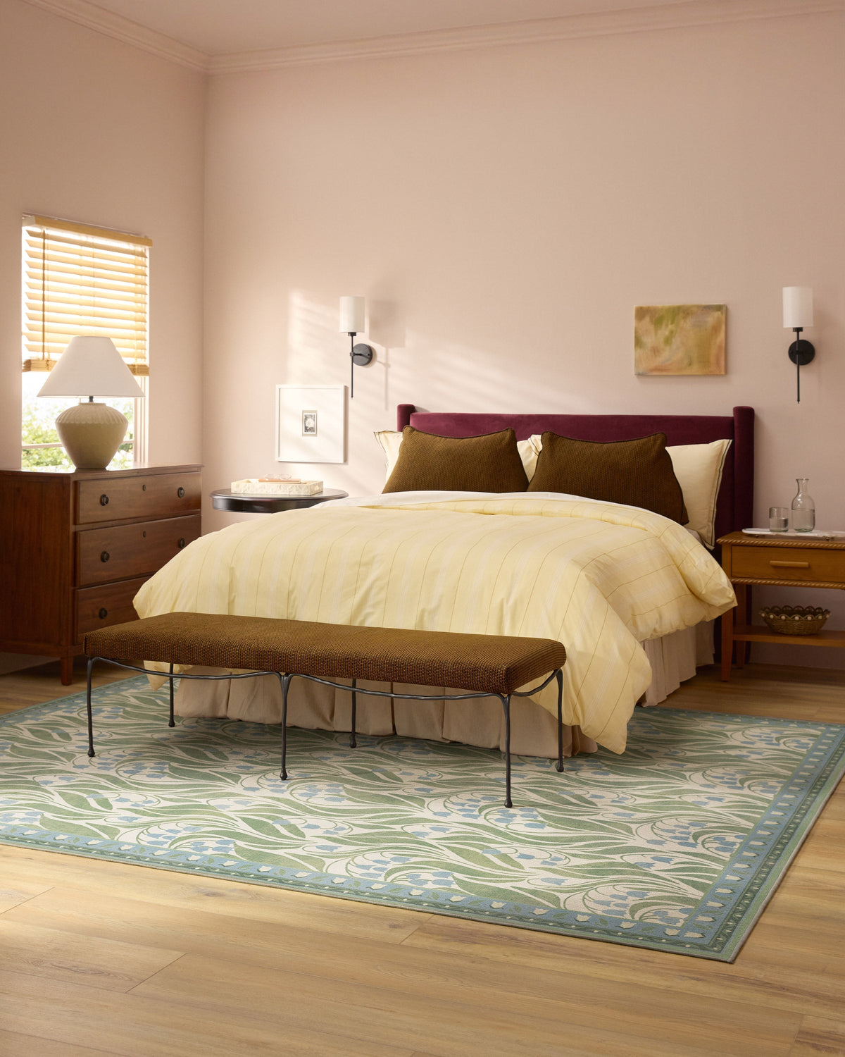 Lila Ivory & Soft Blue Rug