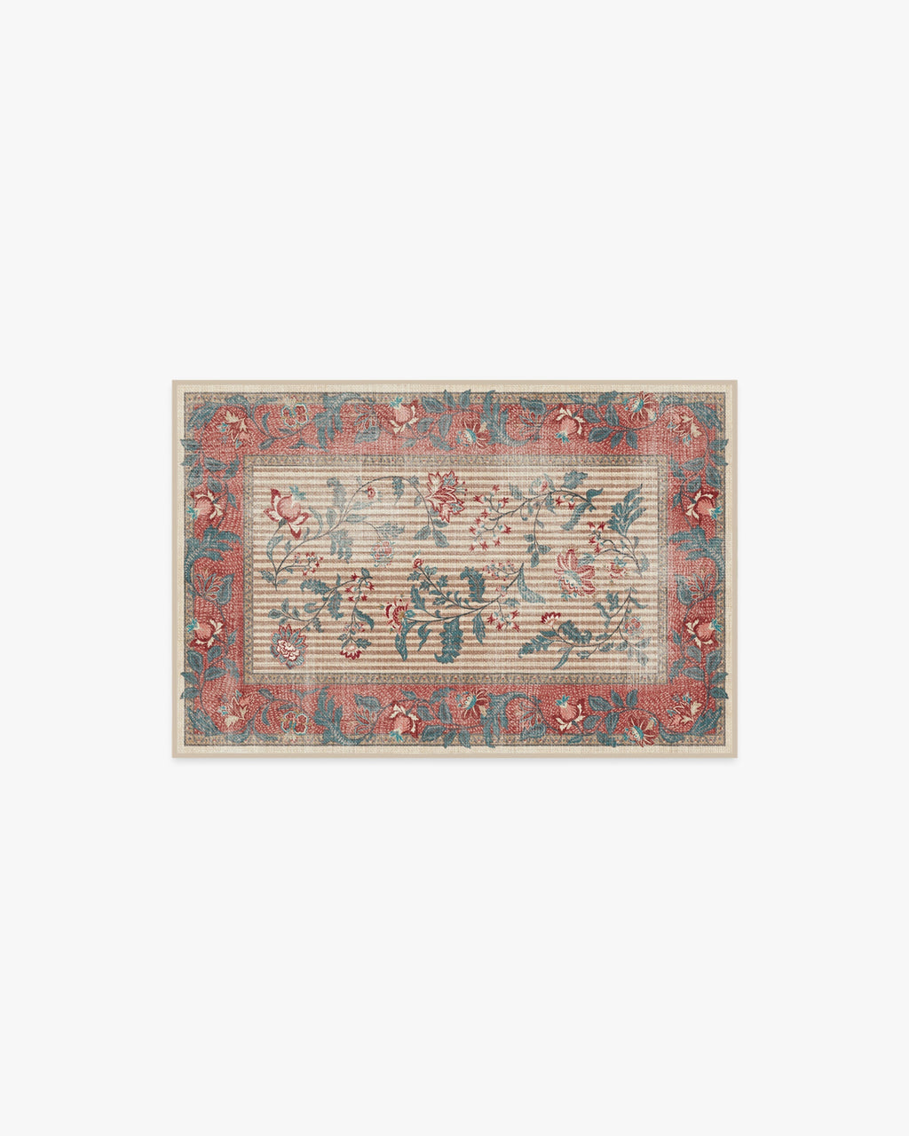Lilou Currant & Teal Green Rug