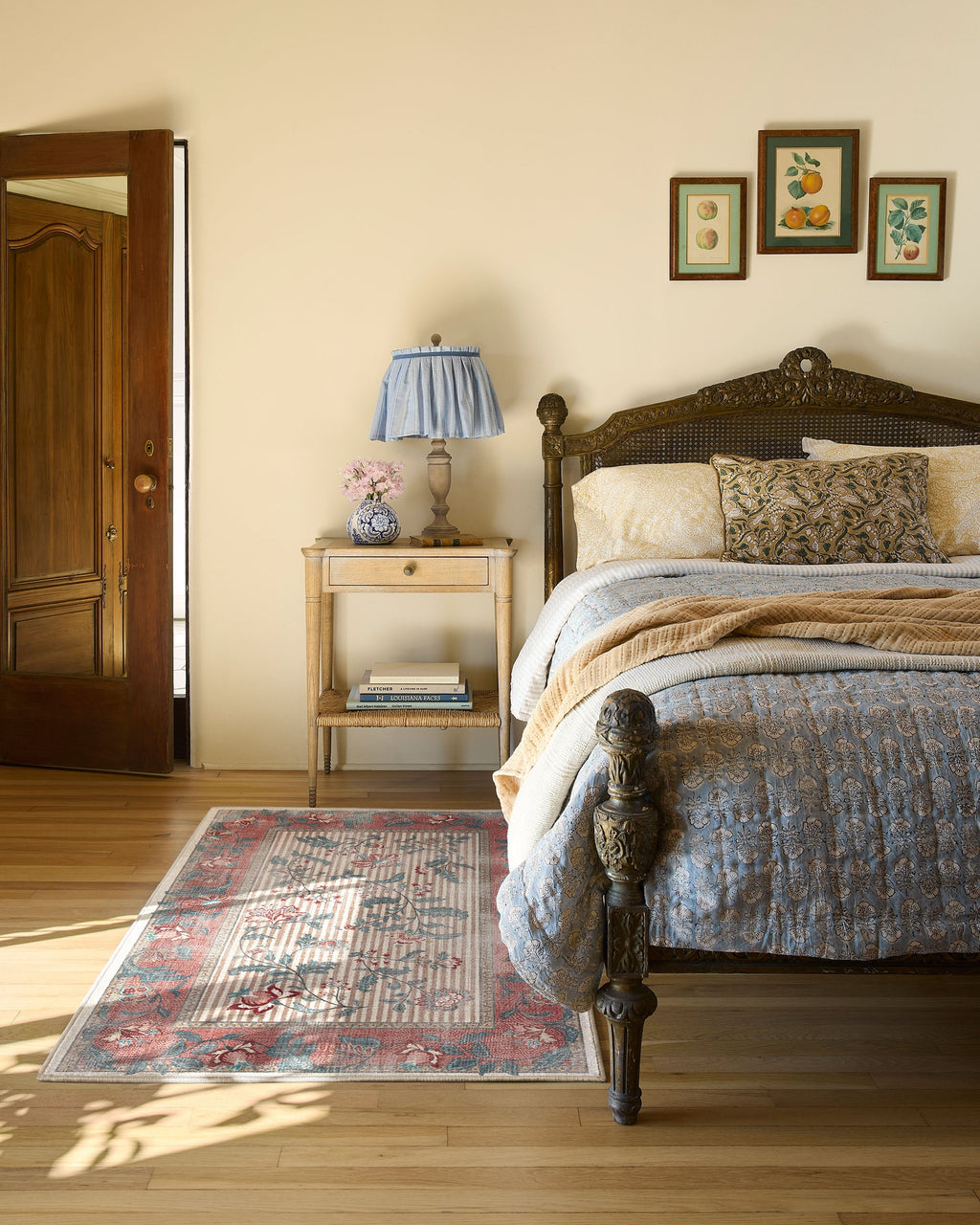 Lilou Currant & Teal Green Rug