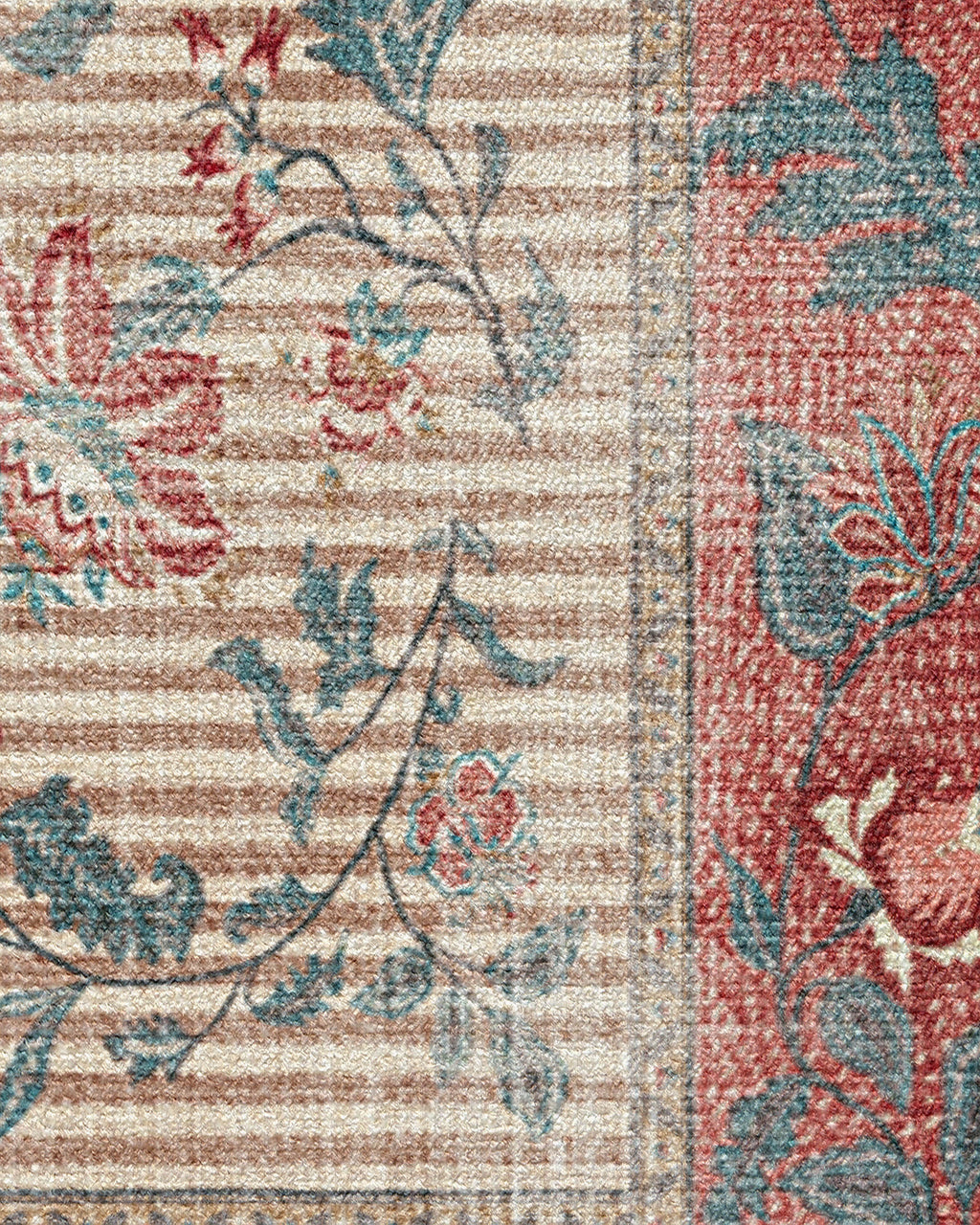 Lilou Currant & Teal Green Rug