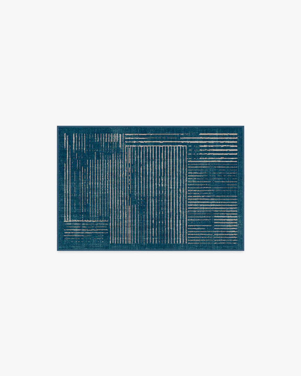 Linear Oasis Blue Rug