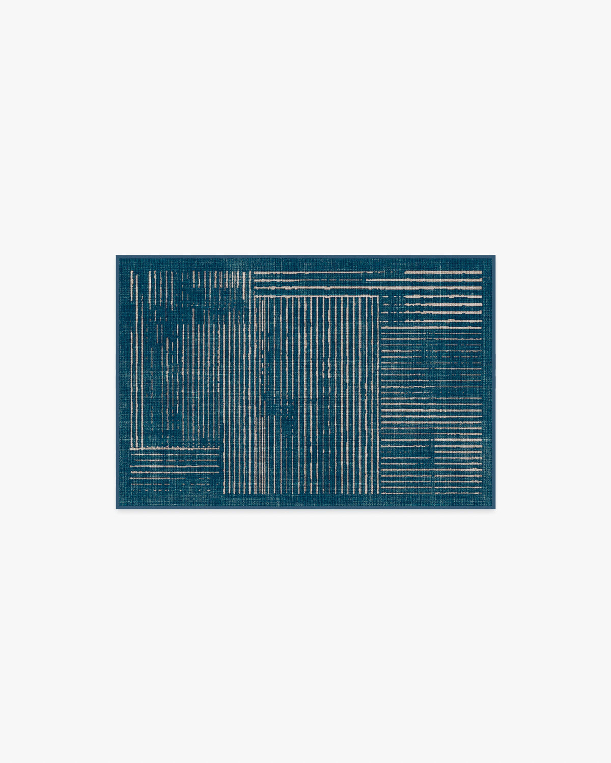 Linear Oasis Blue Rug