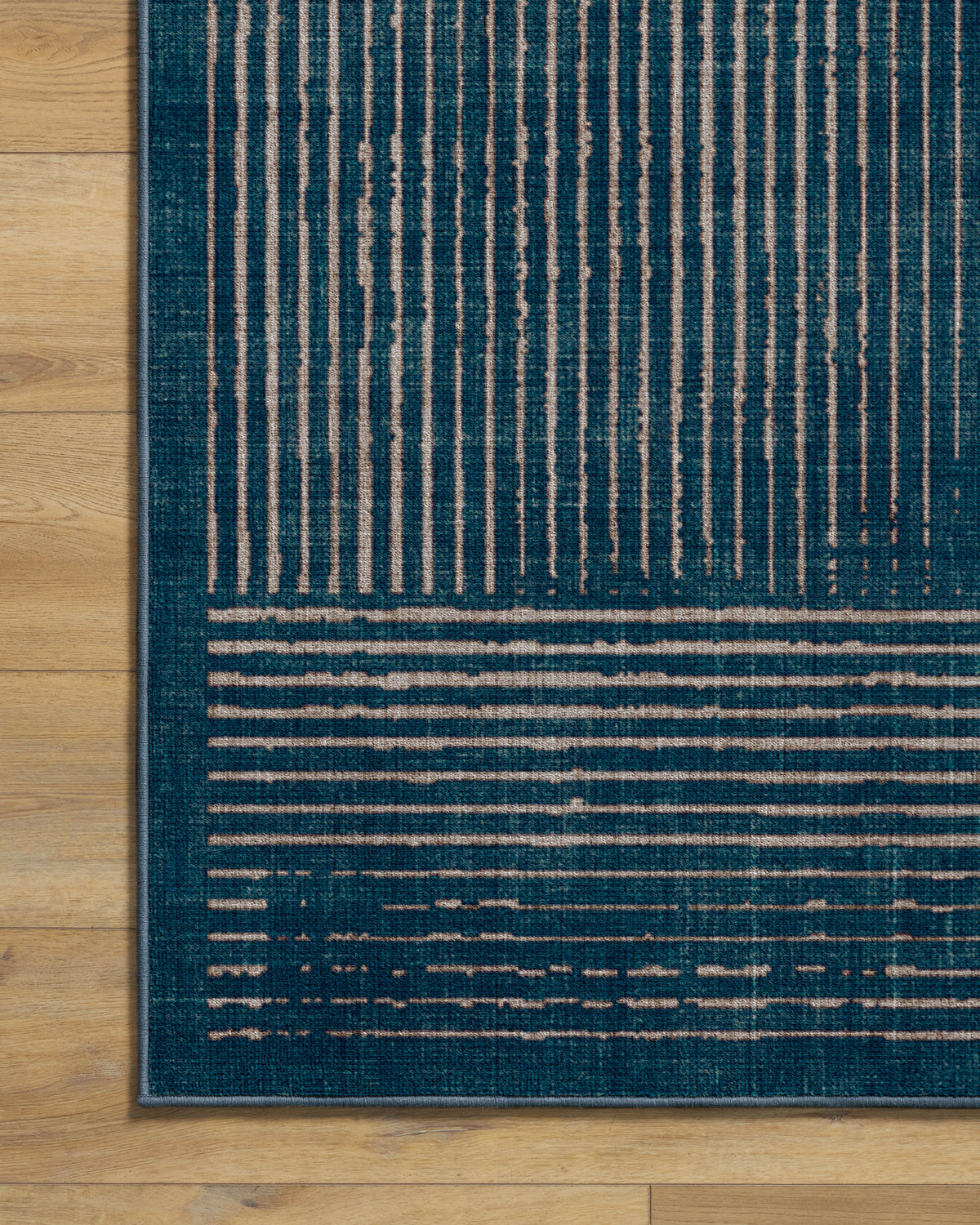 Linear Oasis Blue Rug