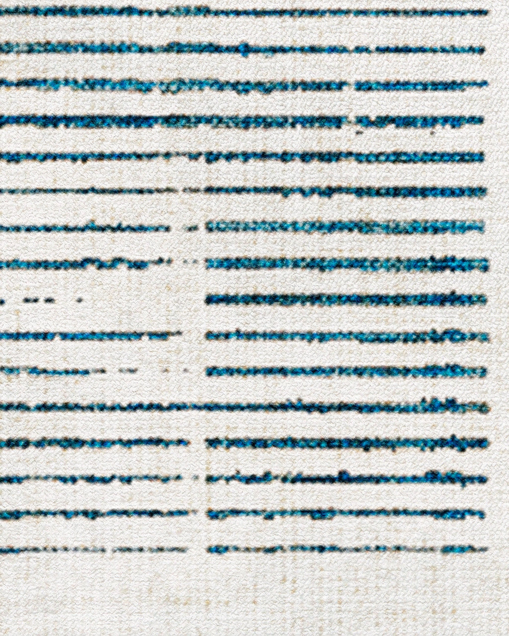 Linear Oasis Ivory & Blue Rug