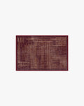 Linear Oasis Rust Red Flatwoven Rug