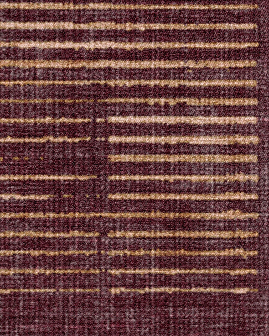 Linear Oasis Rust Red Rug