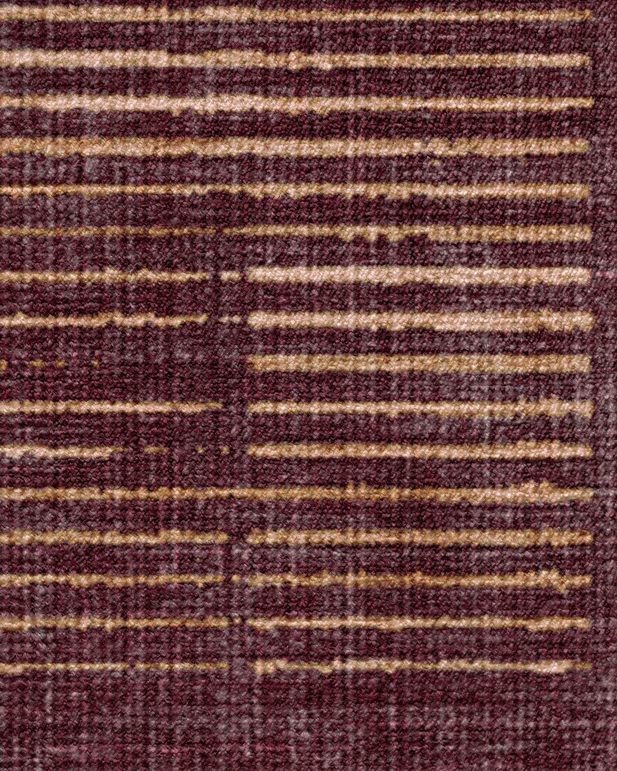 Linear Oasis Rust Red Rug
