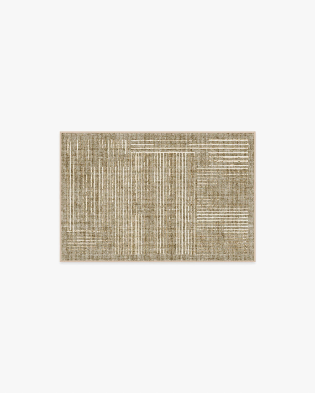 Linear Oasis Warm Taupe Flatwoven Rug