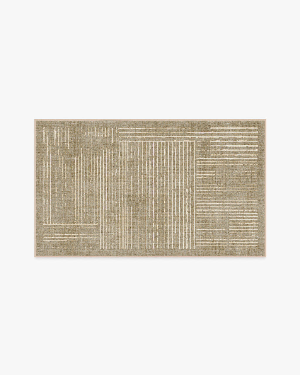 Linear Oasis Warm Taupe Flatwoven Rug