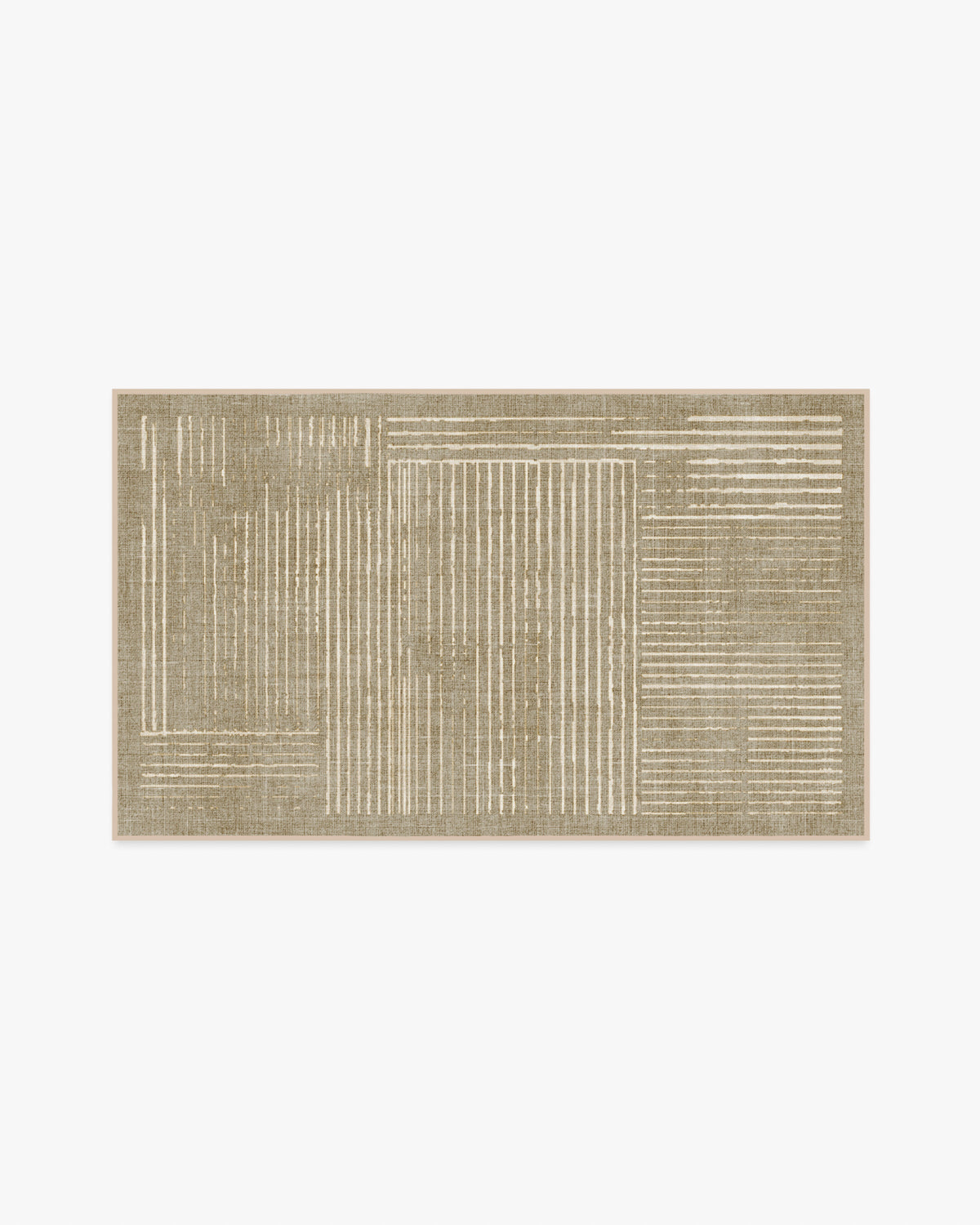 Linear Oasis Warm Taupe Flatwoven Rug