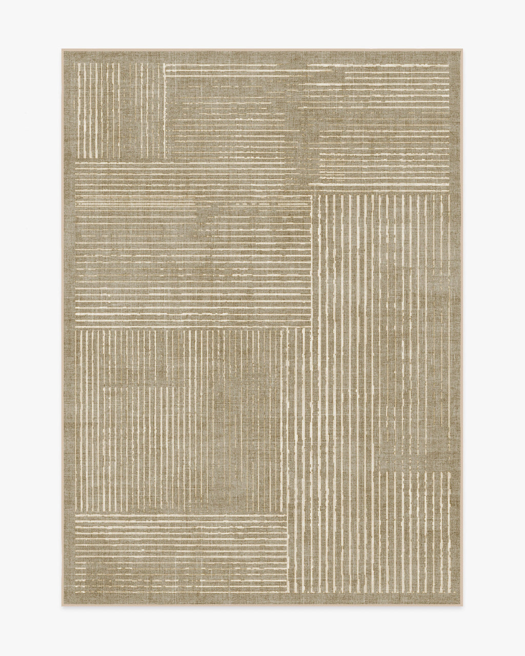 Linear Oasis Warm Taupe Flatwoven Rug
