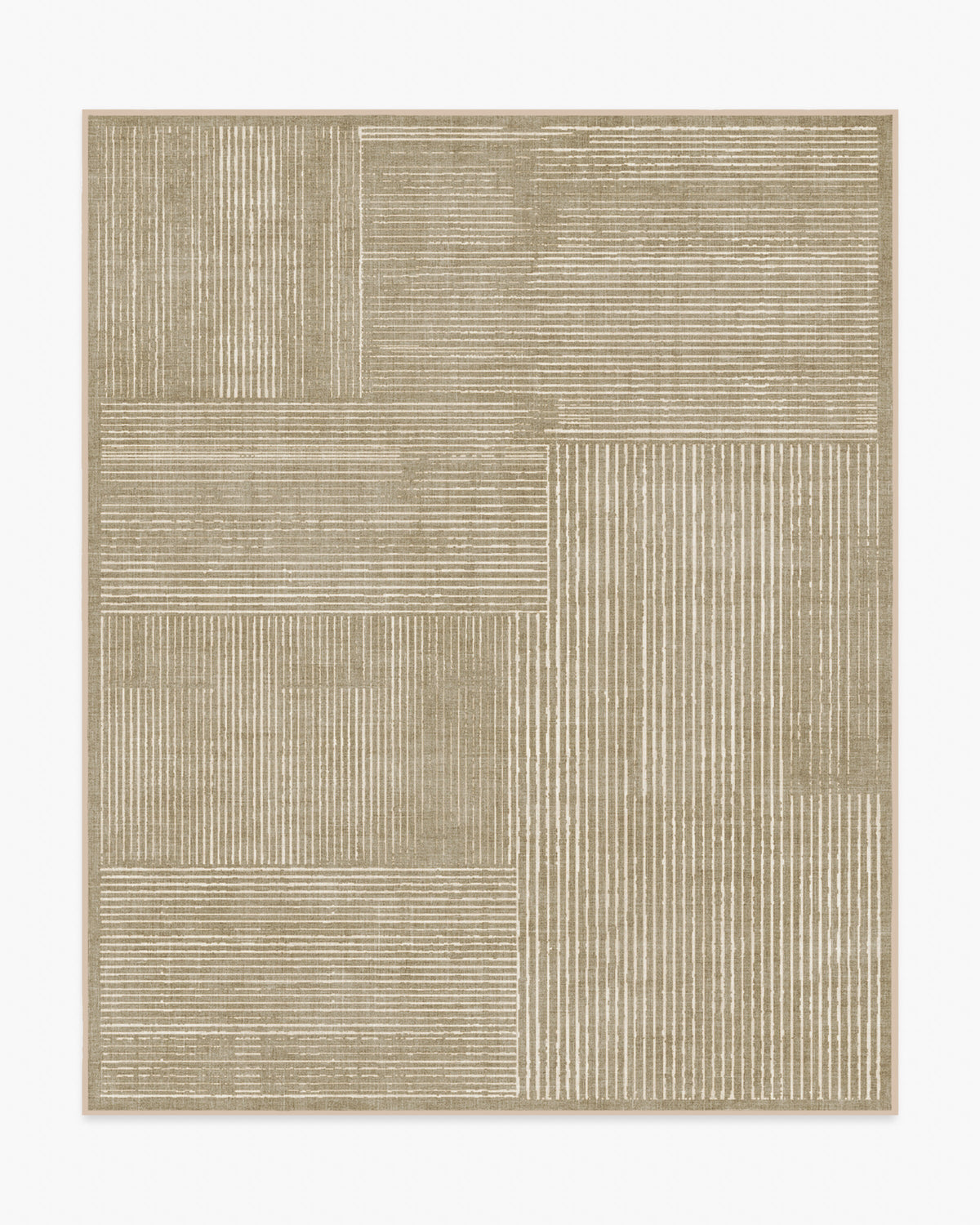 Linear Oasis Warm Taupe Flatwoven Rug