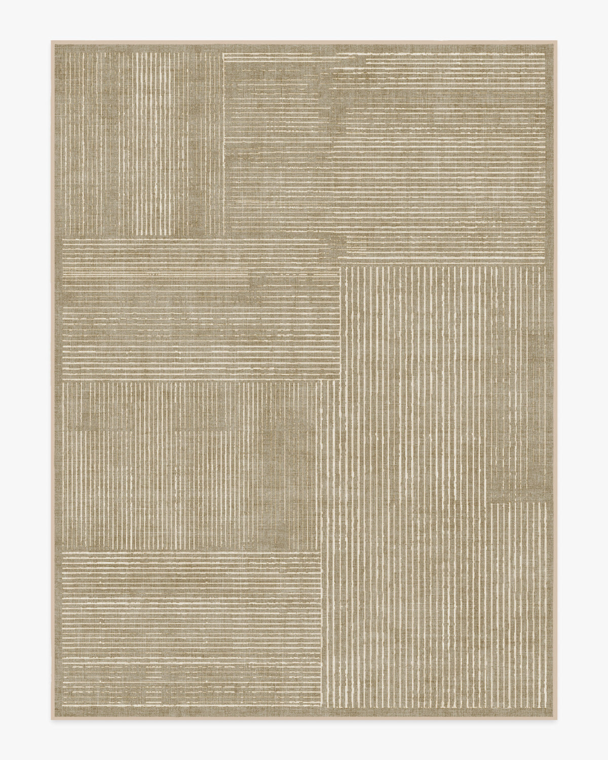 Linear Oasis Warm Taupe Flatwoven Rug