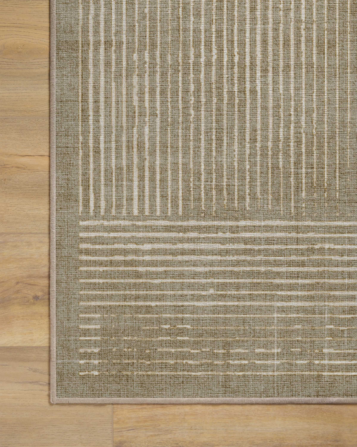 Linear Oasis Warm Taupe Flatwoven Rug