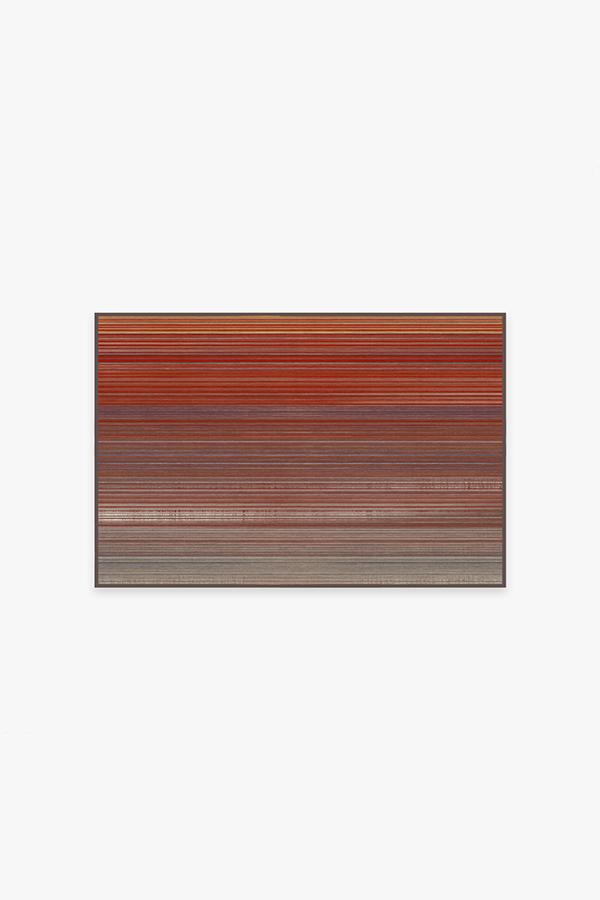 Linear Striped Multicolor Rug