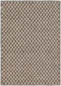 Lingo Brown Trellis Flatweave Rug - Clearance