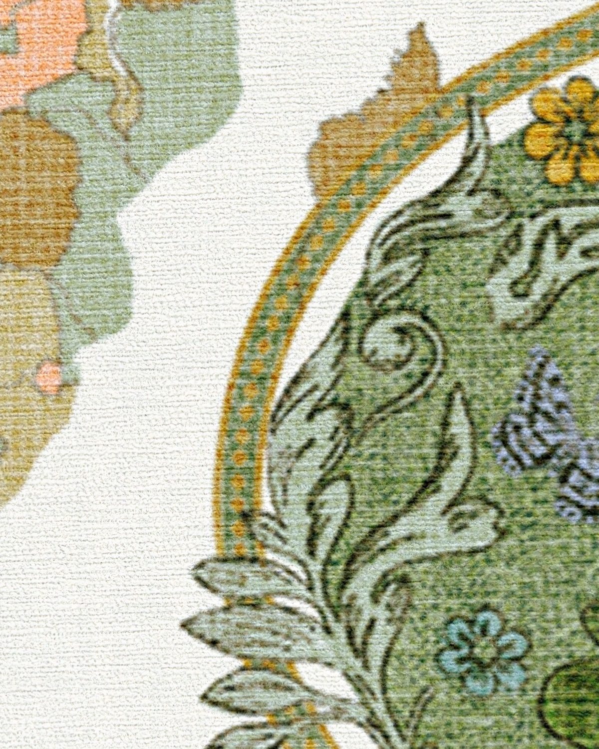 Little Explorer Gold & Green Flatwoven Rug