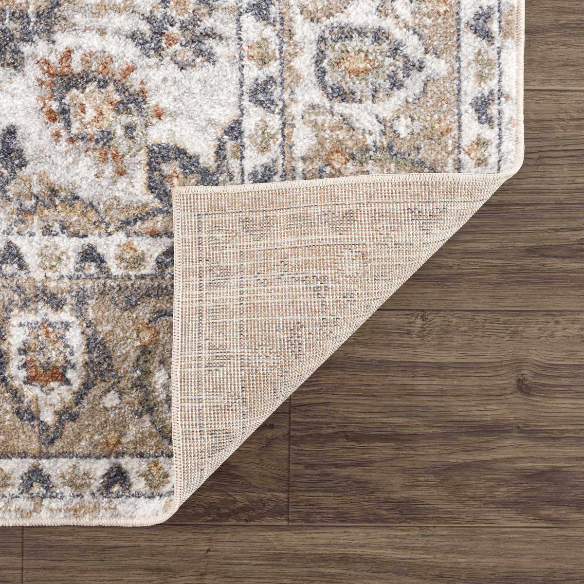 Hiti Beige Flat Pile Washable Rug