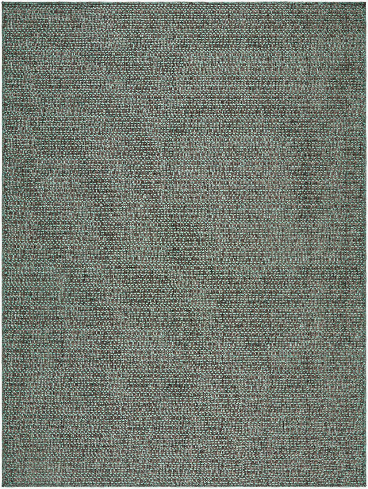 Nitumu Green Traditional Coastal Outdoor Safe Machine Woven Area Rug