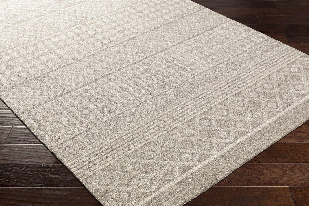 Lone Beige Tufted Maroc Wool Rug