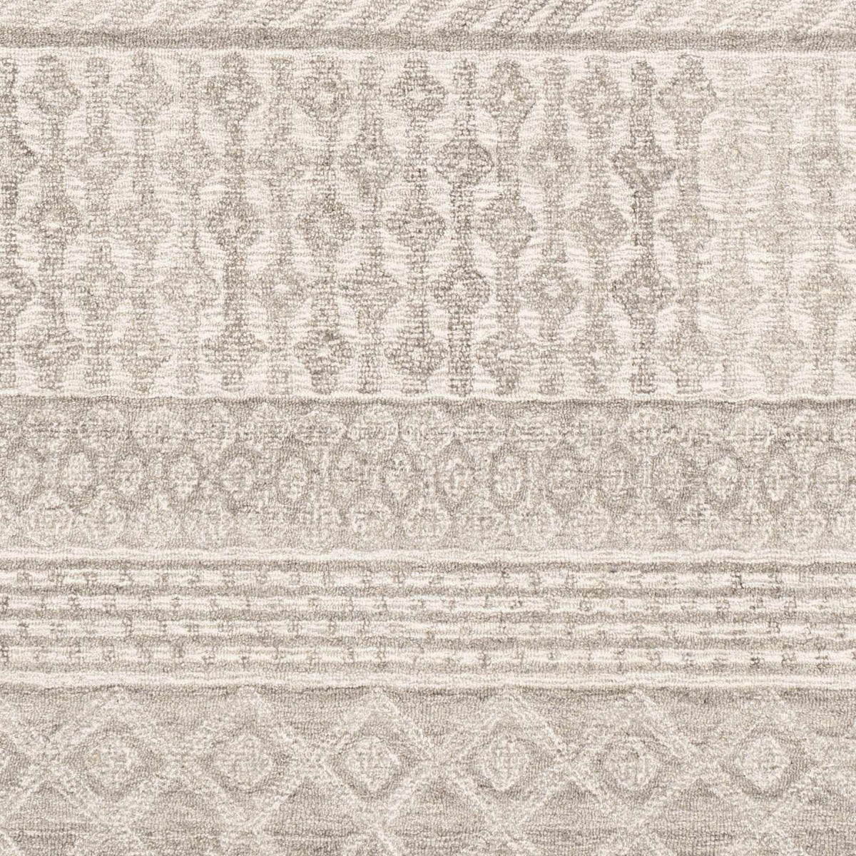 Lone Beige Tufted Maroc Wool Rug