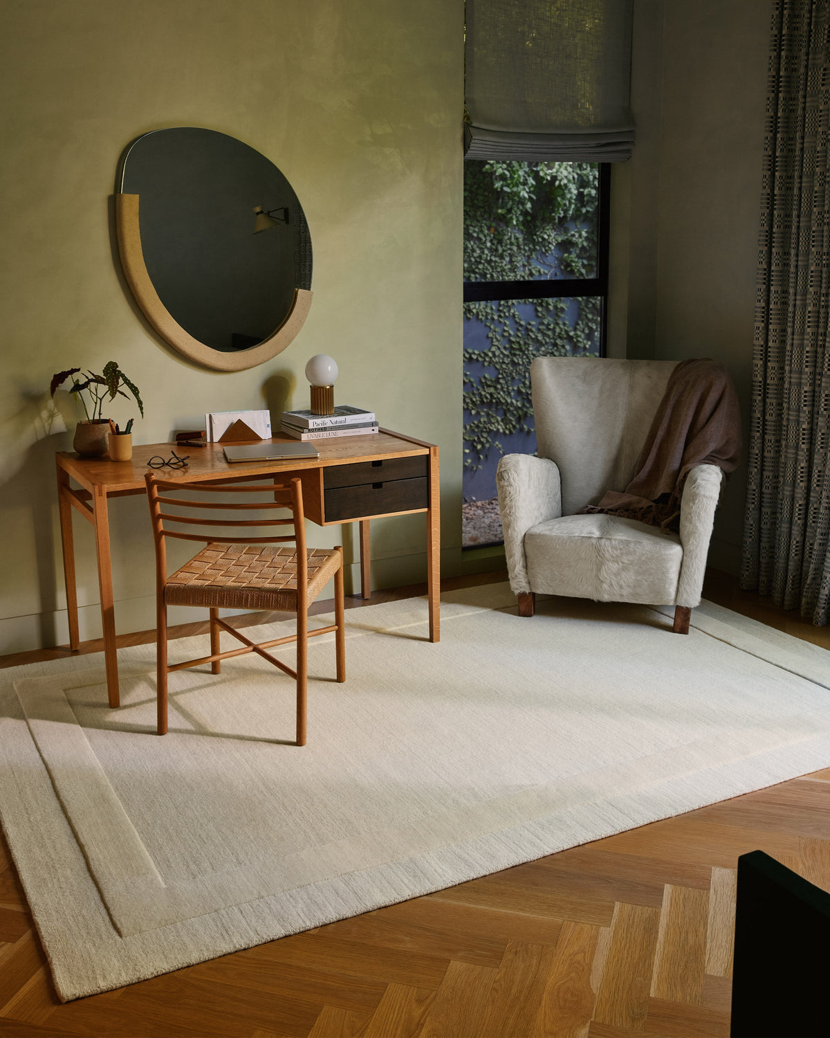 Lucien Ivory Wool Rug
