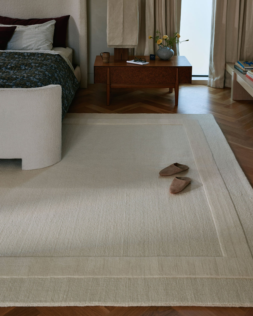 Lucien Ivory Wool Rug