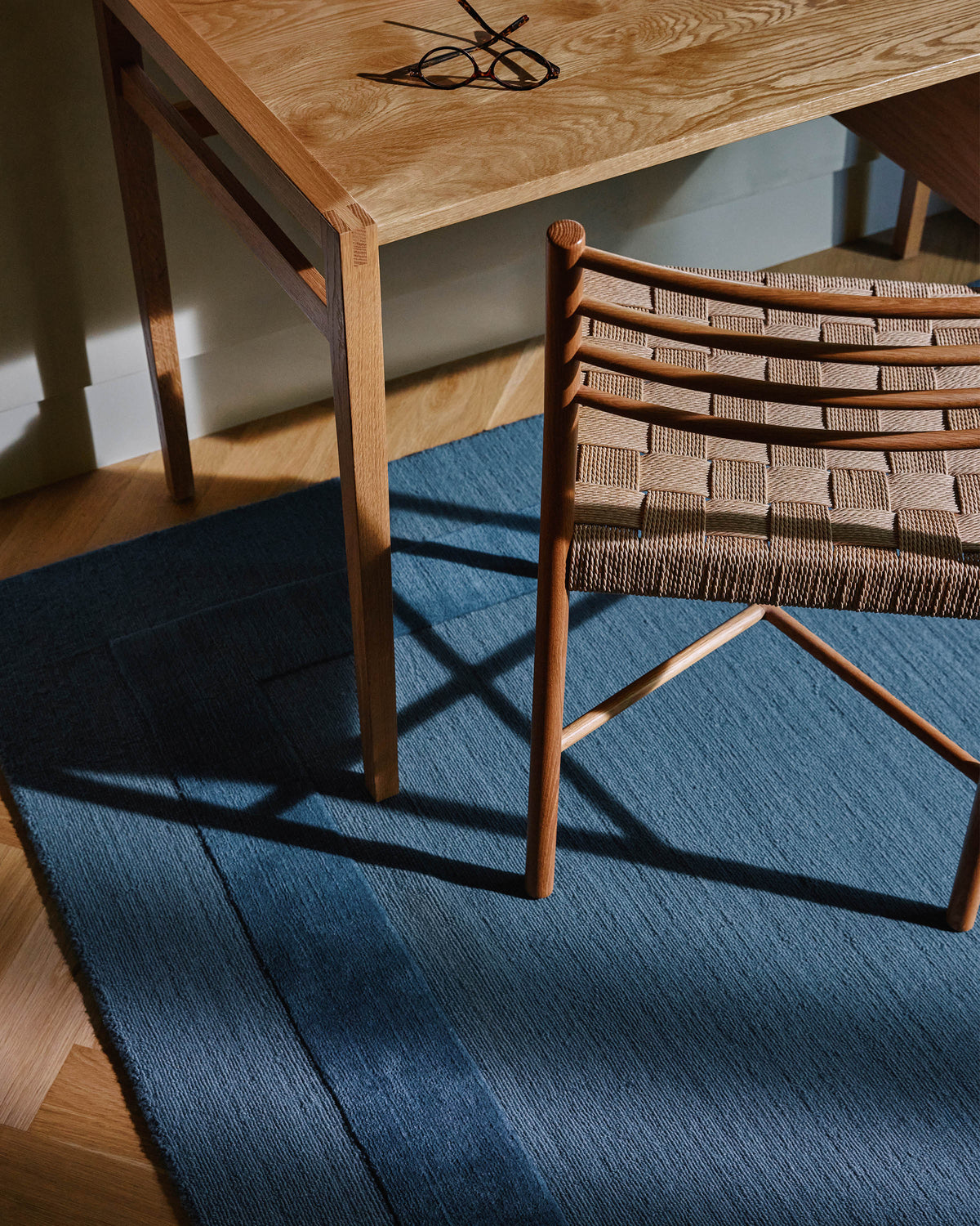 Lucien Slate Blue Wool Rug
