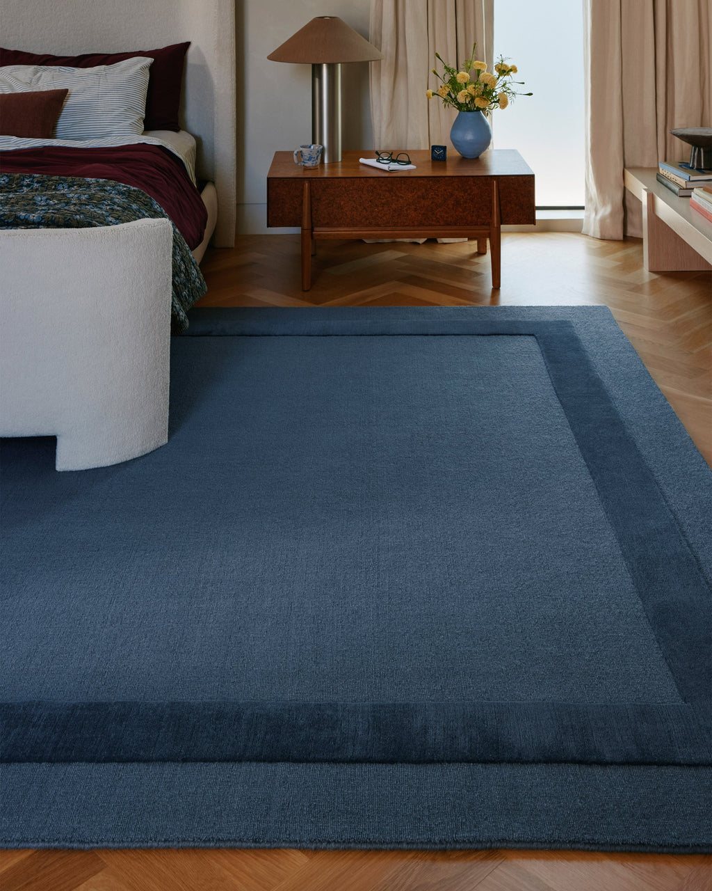 Lucien Slate Blue Wool Rug
