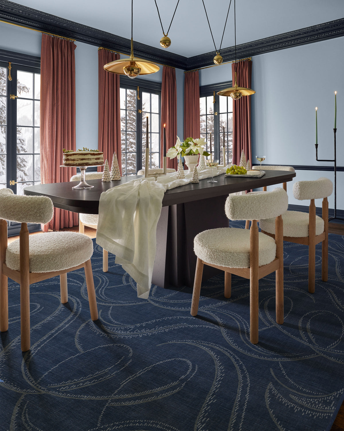 Luster Navy Flatwoven Rug