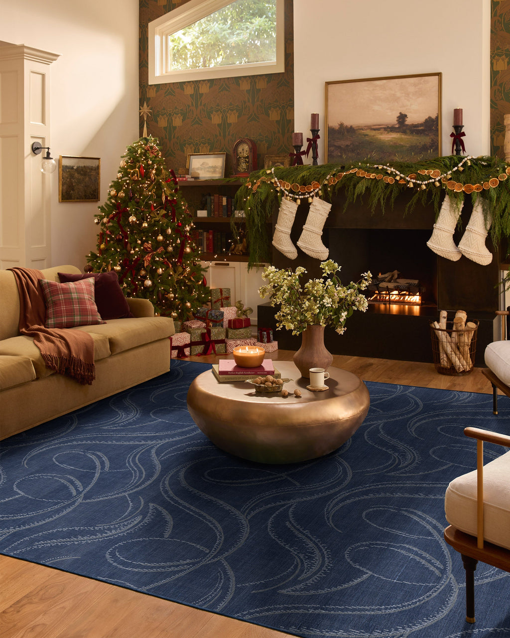 Luster Navy Flatwoven Rug