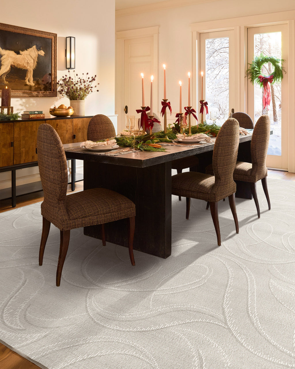 Luster Soft Grey Flatwoven Rug
