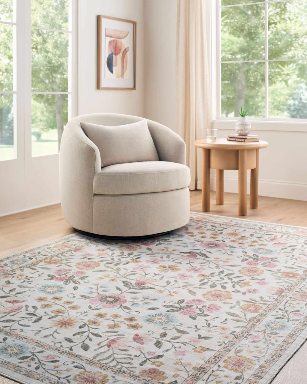 Johnna Washable Area Rug