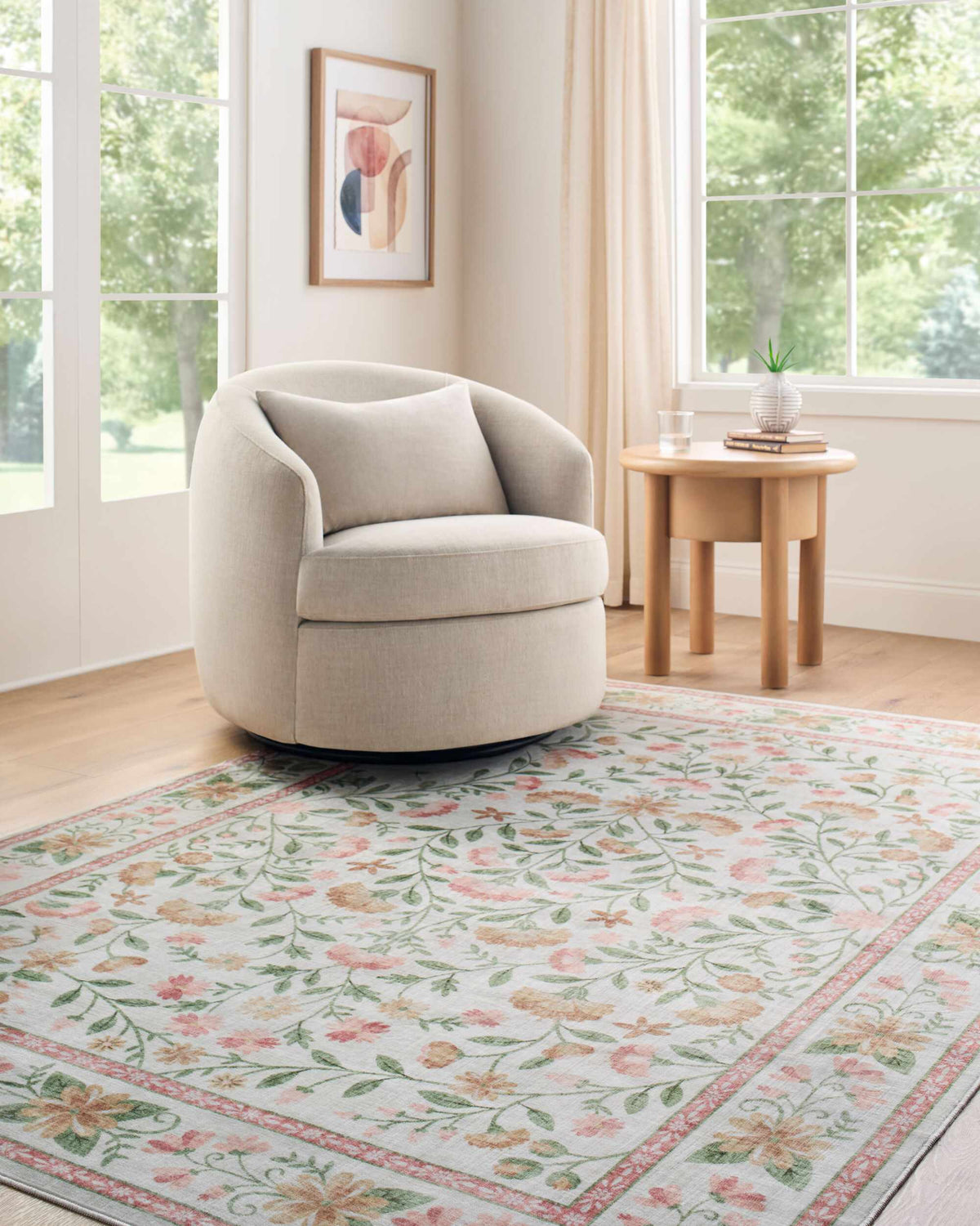 Ferlin Washable Area Rug