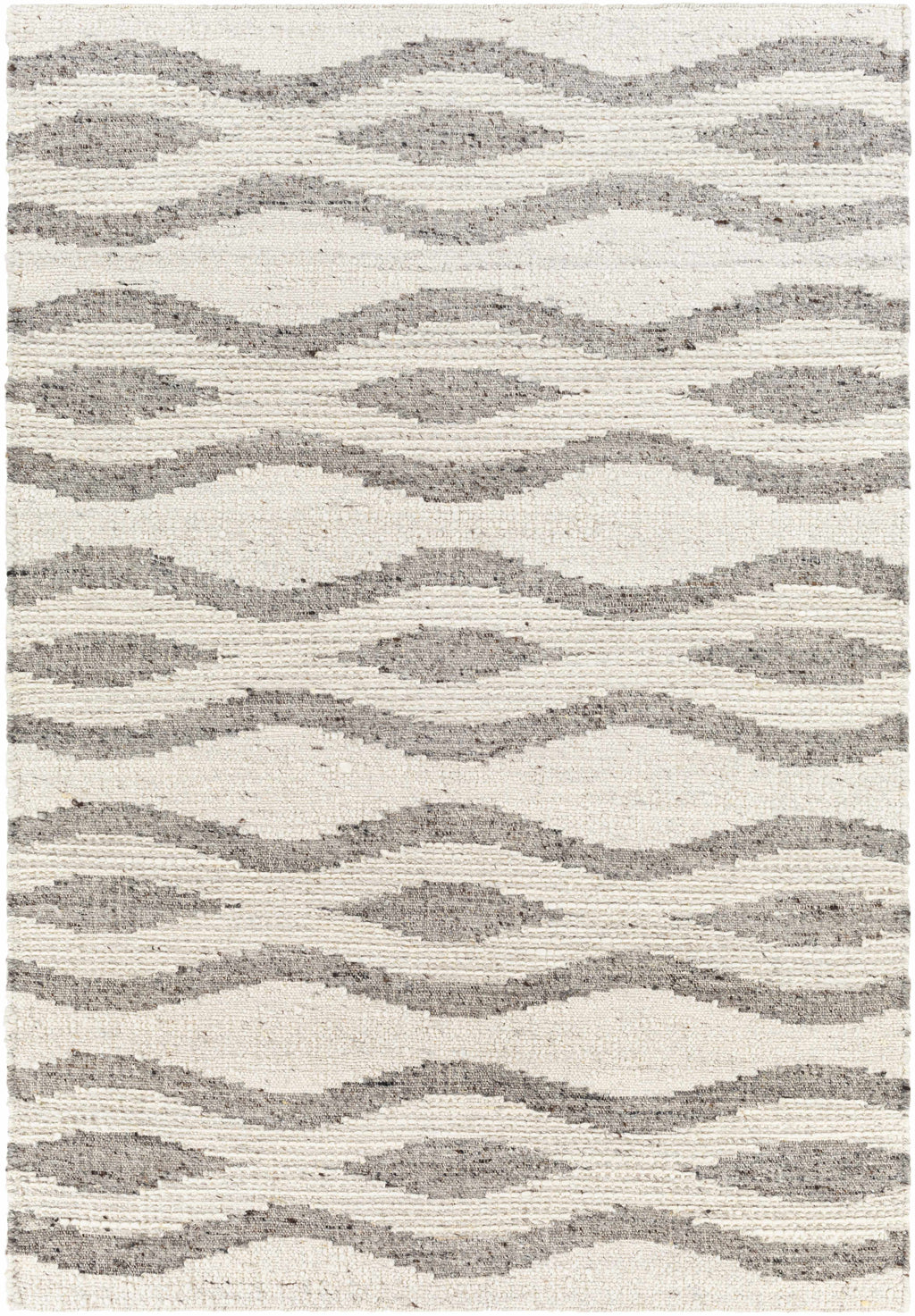 Lavalwaves Hand Woven Flatweave Wool Carpet - Clearance