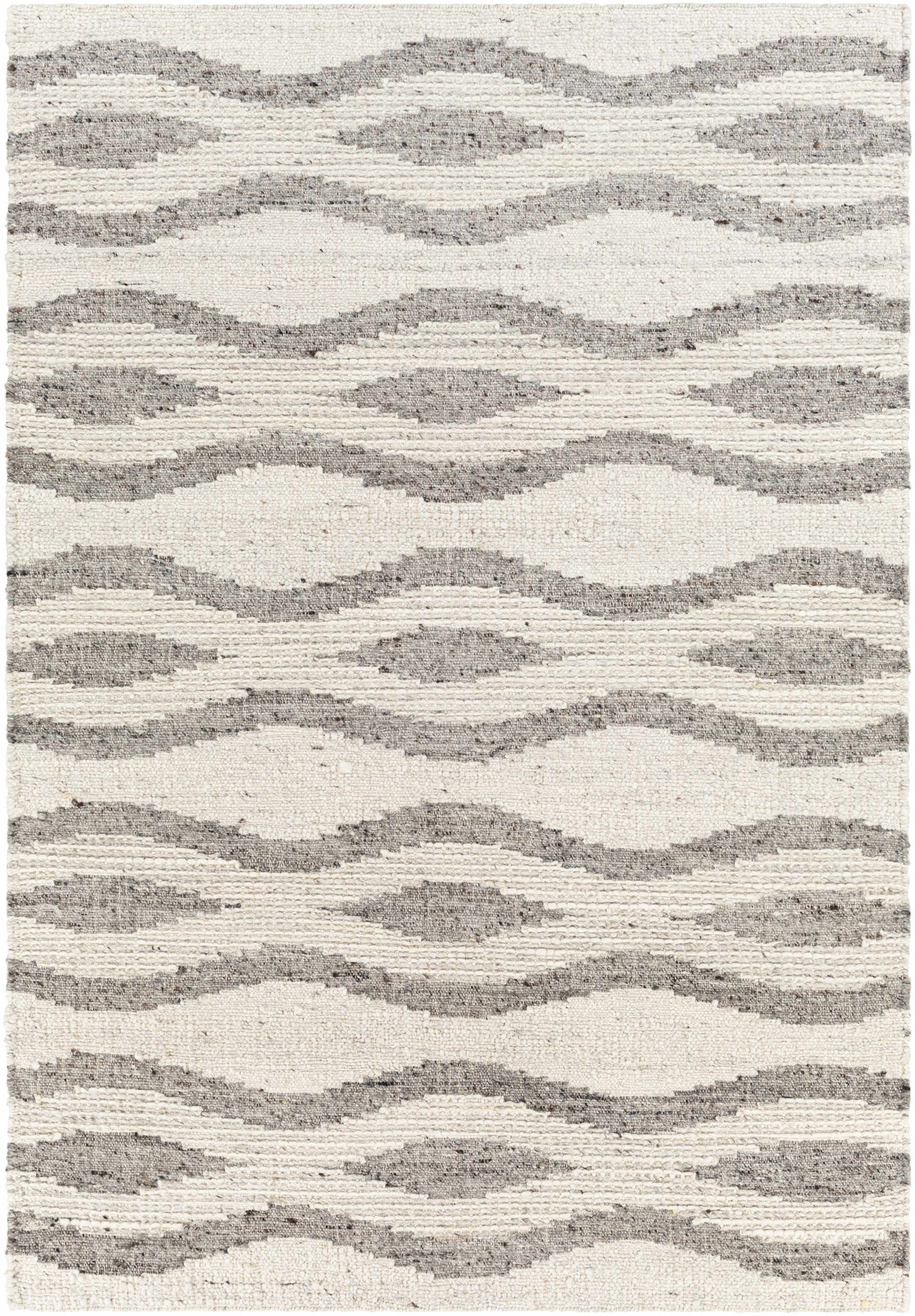 Lavalwaves Hand Woven Flatweave Wool Carpet - Clearance