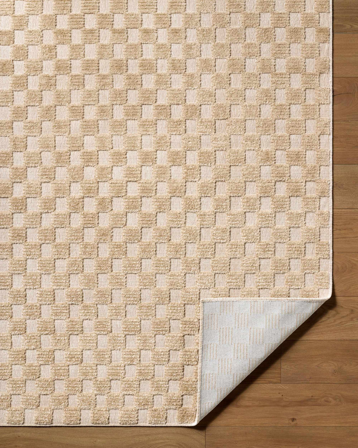 Anthea Beige Washable Area Rug