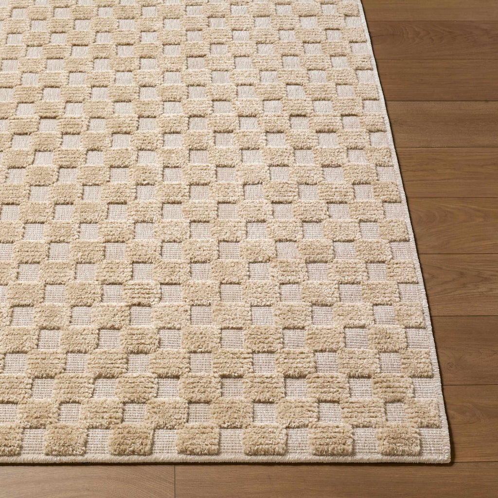 Anthea Beige Washable Area Rug