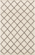 Syosset Cream/Brown Trellis Wool&Viscose Rug - Clearance