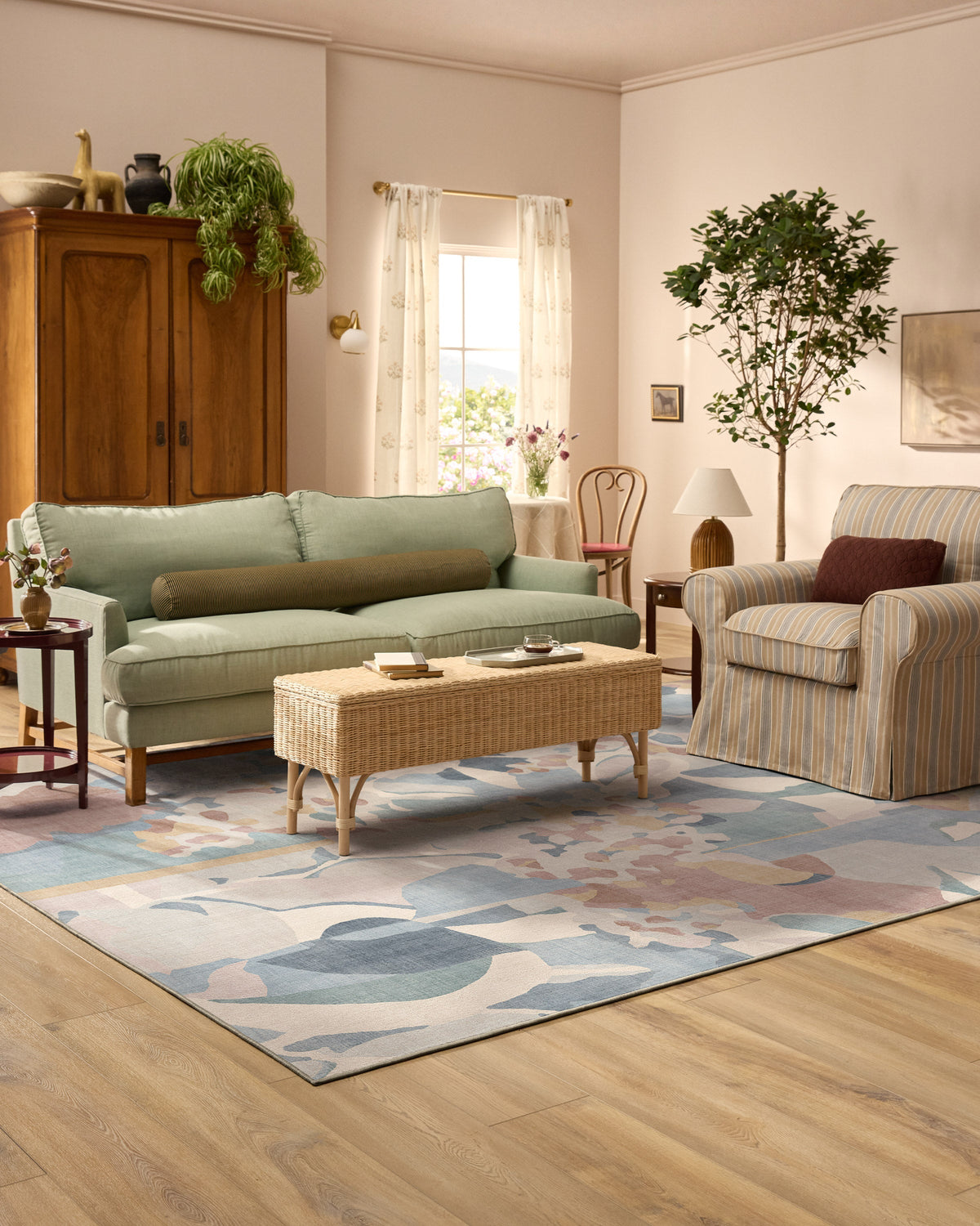 Maeve Soft Blue Multicolor Rug