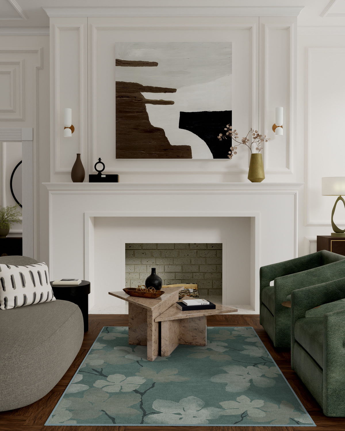 Magnolia Teal Rug