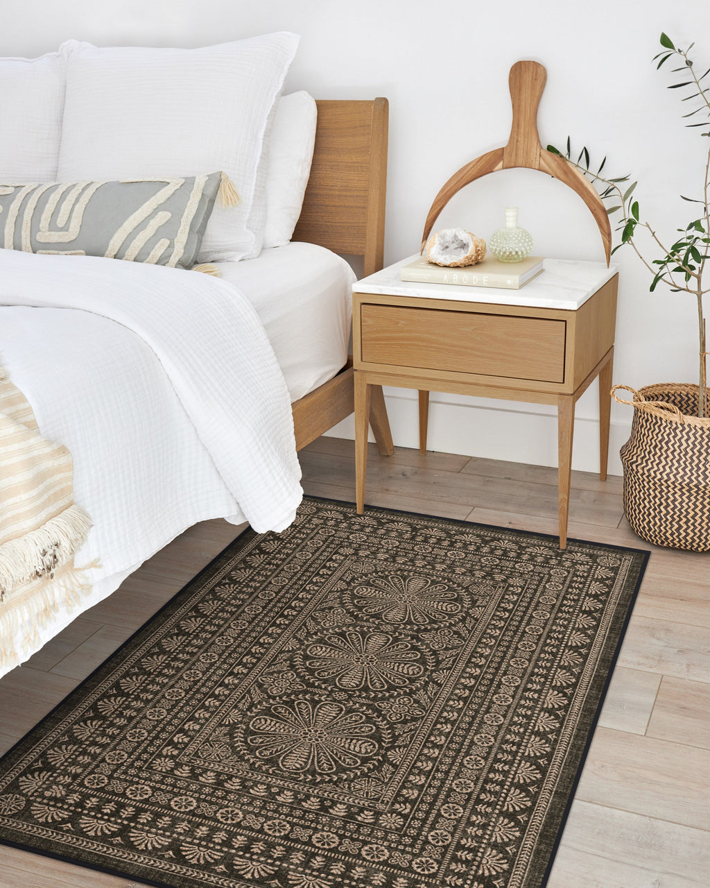 Maia Soft Black Re-Jute Rug