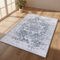 Muddy Carpet Frostbell Washable Area Rugs for Living Room, Bedroom & Dining Room – Modern Soft Low Pile Non Slip Carpet – Pet Friendly Waterproof Foldable Rugs for Home